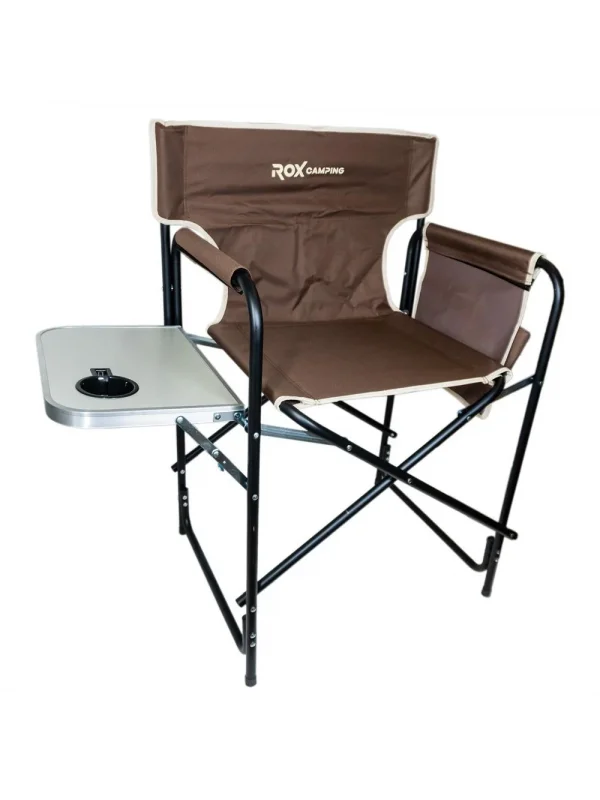 ROX CAMPING FONKSİYONEL SEHPALI KAMP SANDALYESİ - KAHVERENGİ
