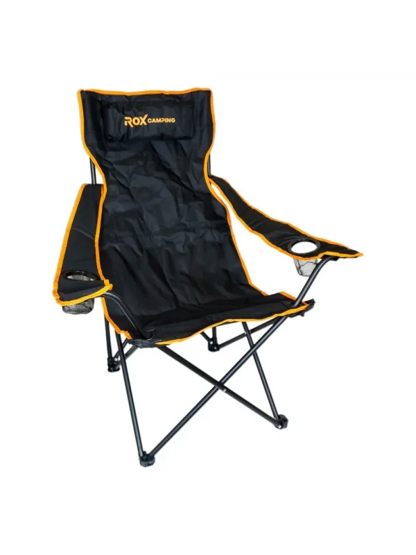 ROX CAMPING KATLANIR KAMP SANDALYESİ - SİYAH