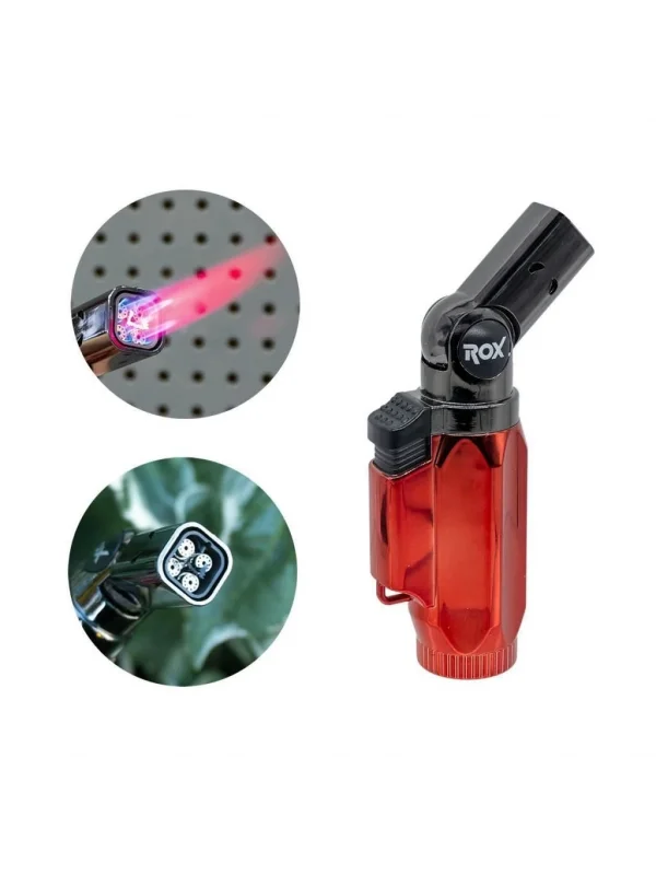 Rox Dört Alev Çıkışlı Mini Tourch Pürmüz