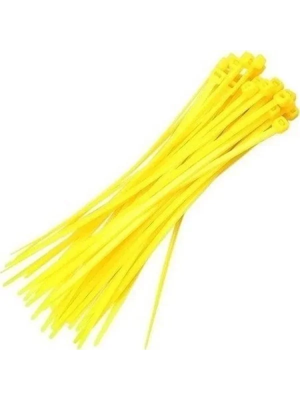 Sarı Kablo Bağları 100 Adet