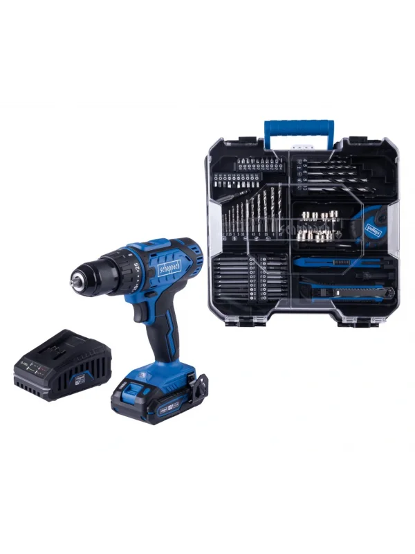 SCHEPPACH Akülü Matkap 74 Parça Aksesuar Seti C-DTB74/1-X