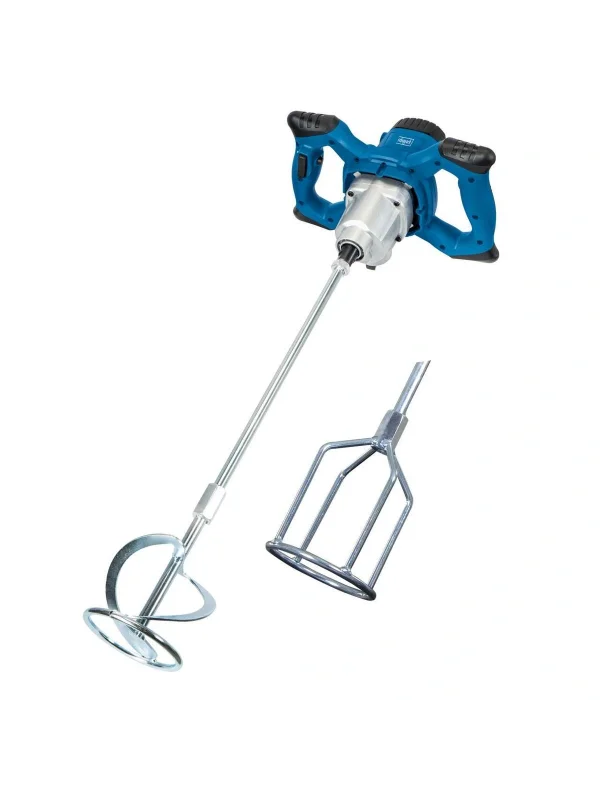 Scheppach PM1400 Boya ve Alçı Karıştırıcı – 1400 W, Çift Vitesli, 0–760 rpm