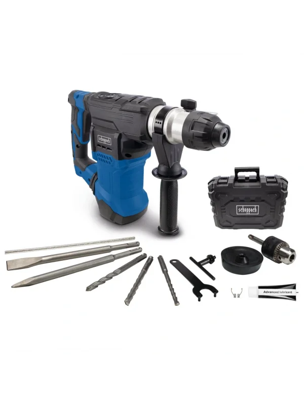 Scheppach DH1500 Plus Kırıcı Delici – 7 Joule Darbe Gücü, 4 Fonksiyonlu SDS Plus