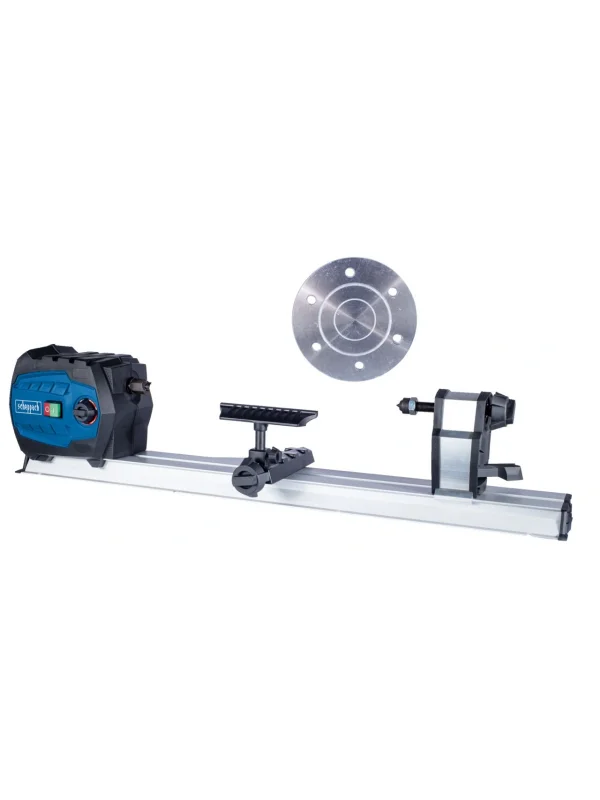 Scheppach DM600Vario Ahşap Torna Tezgahı – 550 W, Kademesiz Hız Kontrollü, Kompakt ve Taşınabilir