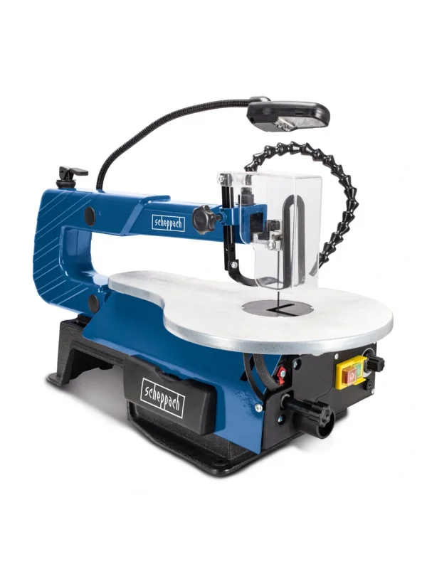 Scheppach SD1600V Tezgah Dekupaj Testere – 120 W, 45° Eğilebilir Tabla, LED Aydınlatmalı