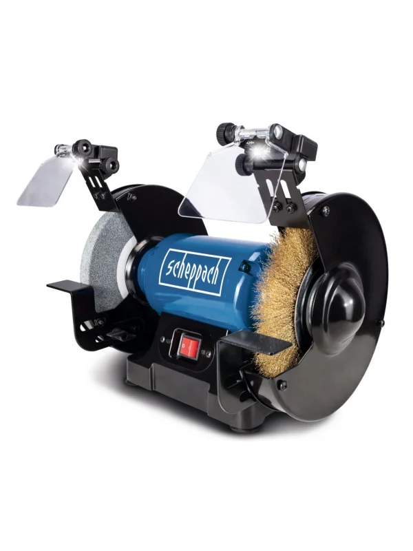 Scheppach SM200LB Tel Fırçalı Çift Taşlama Makinası