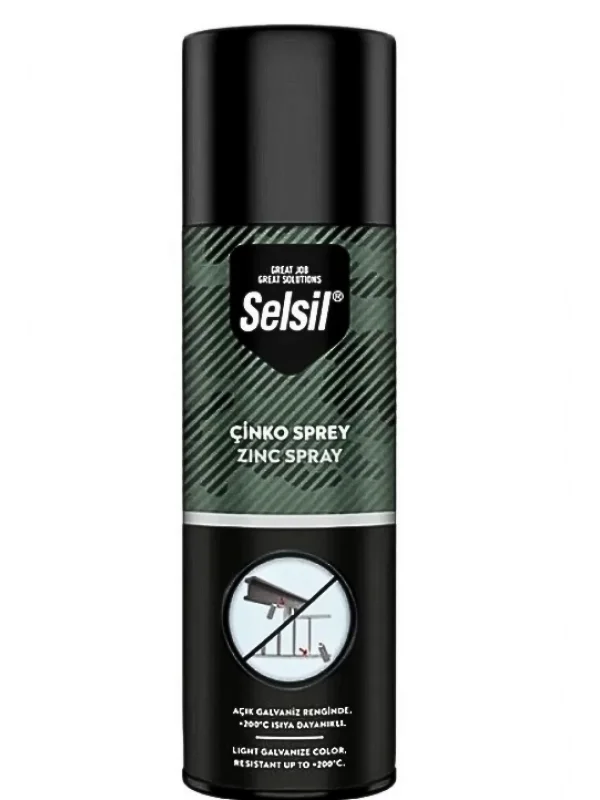 Selsil Isıya Dayanıklı Çinko Zinc Spreyi 400 ml.