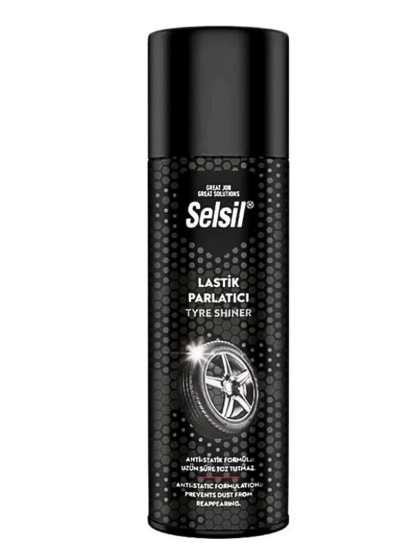 Selsil Lastik Parlatıcı Sprey 500 ml