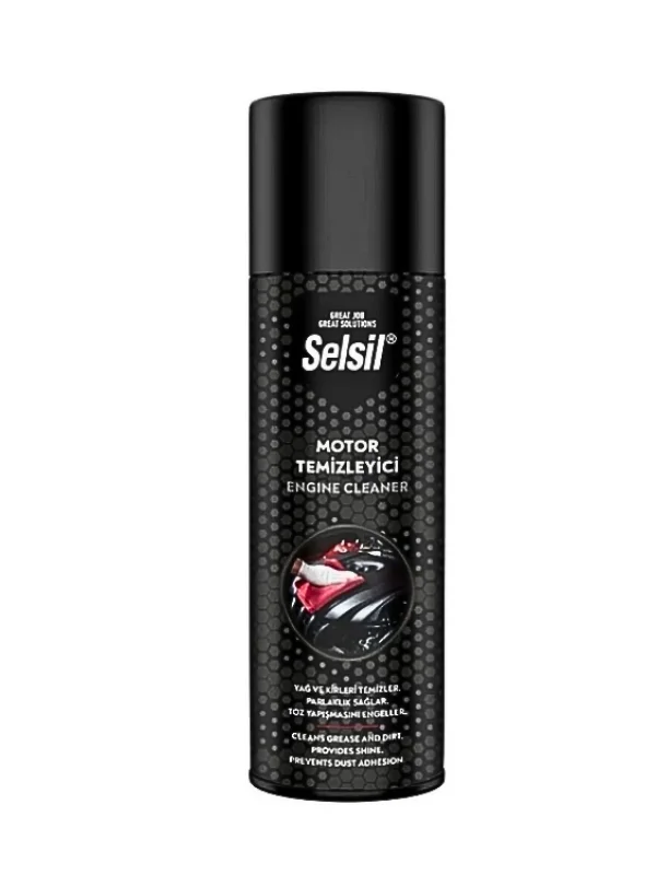 Selsil Susuz Motor Temizleme Spreyi Motor Parlatıcı Sprey 500 Ml