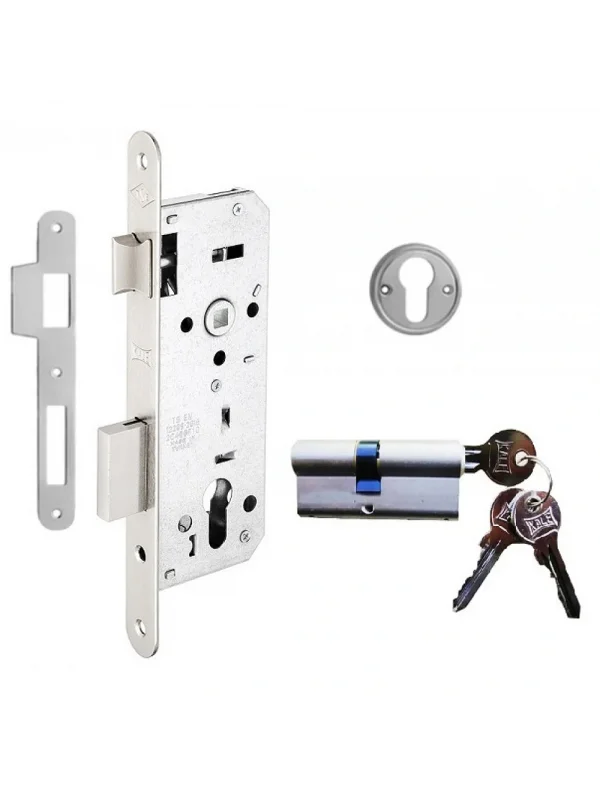 Silindirli Daire Kilidi Rozet Delikli - OVAL NİKEL