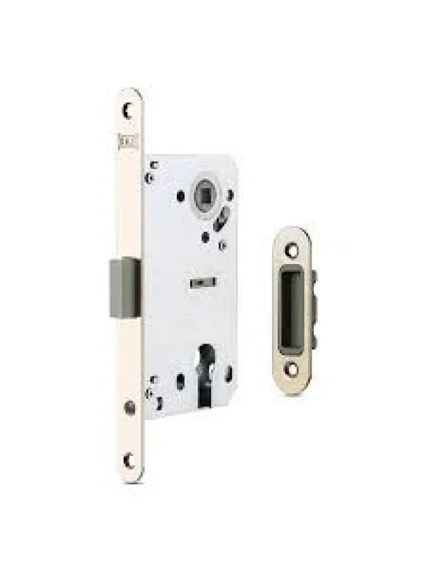 Silindirli Gömme Kilit (Neodyum+Neodyum Mıknatıslı) - NİKEL (196mm AYNA)