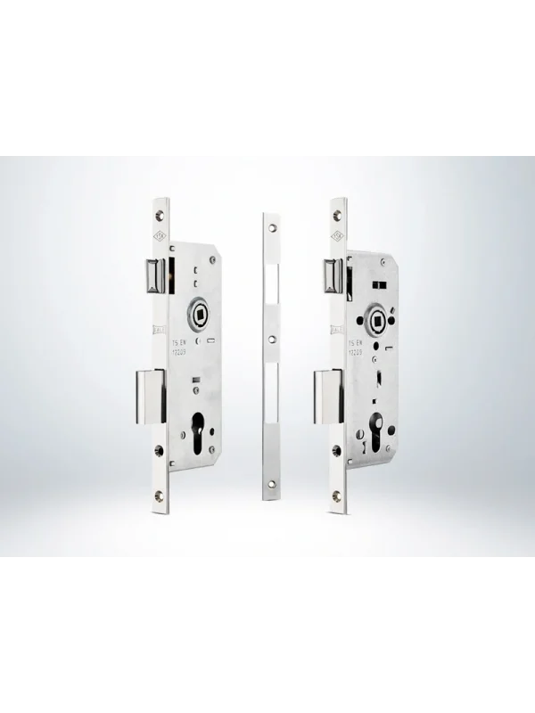 Standart Silindirli Daire kilidi Rozet Delikli OVAL-KROM 18 mm Aynalı