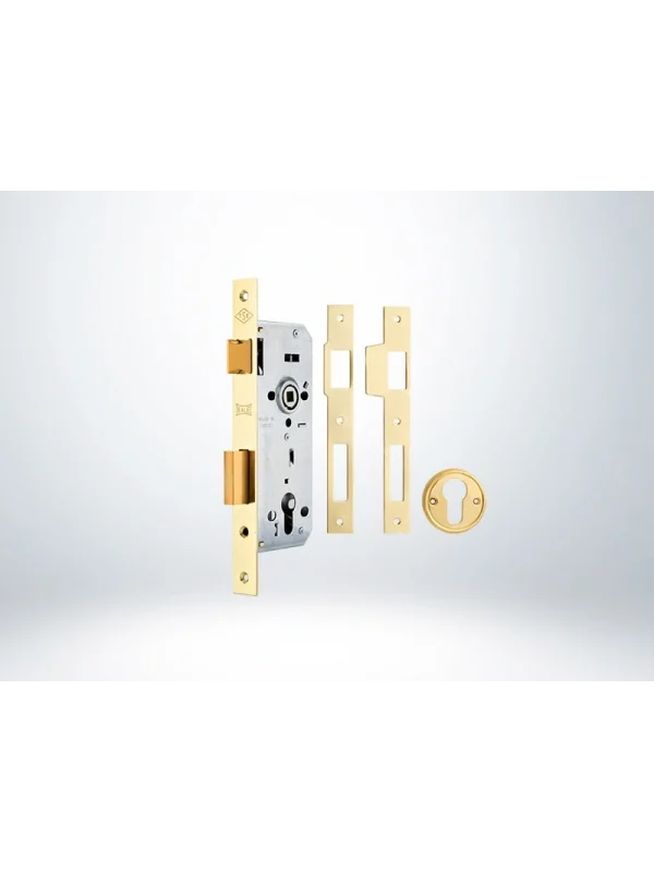 Standart Silindirli Daire Kilidi Rozet Delikli - SARI