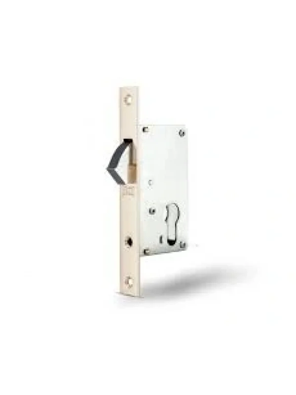 Standart Silindirli Sürme Kapı Kilidi - NİKEL