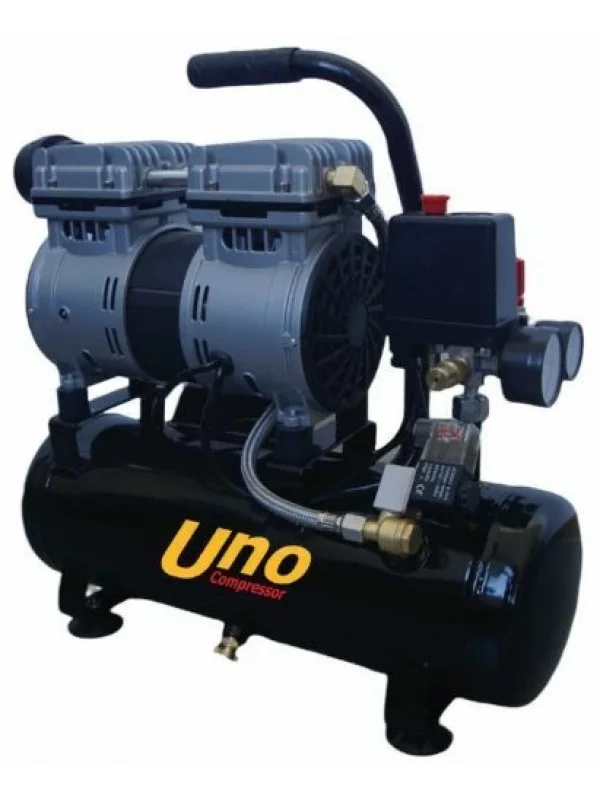 UNOCOMPRESSOR Yağsız ve Sessiz Kompresör 10 Lt 1440 RPM ( BAKIR SARGILI MOTOR )