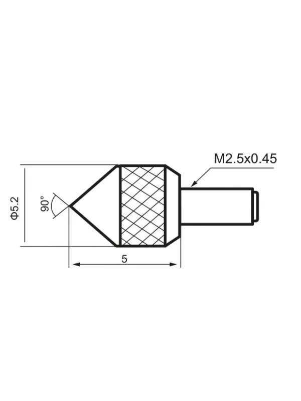 Çelik Konik Sivri Temas Ucu L5