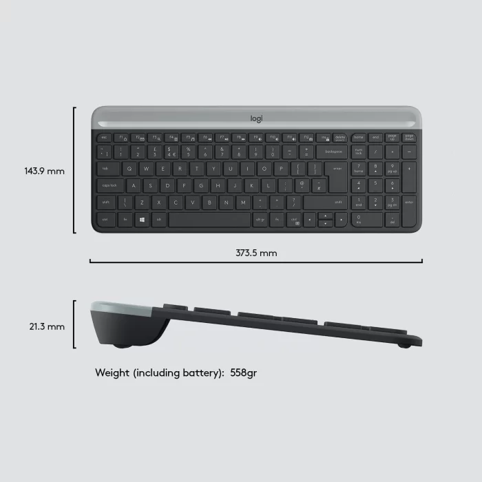 Logitech K580 Slim 920-010624 Siyah Q Kablosuz Bluetooth Klavye 920-010624 