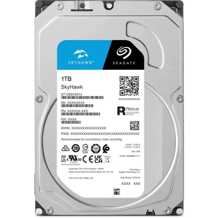 1 TB SEAGATE SKYHAWK 256MB 7/24 ST1000VX013