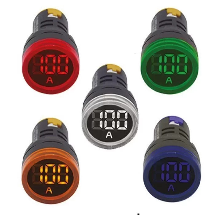 22mm 100A Ledli Akım Trafolu Ampermetre - 10 Adet