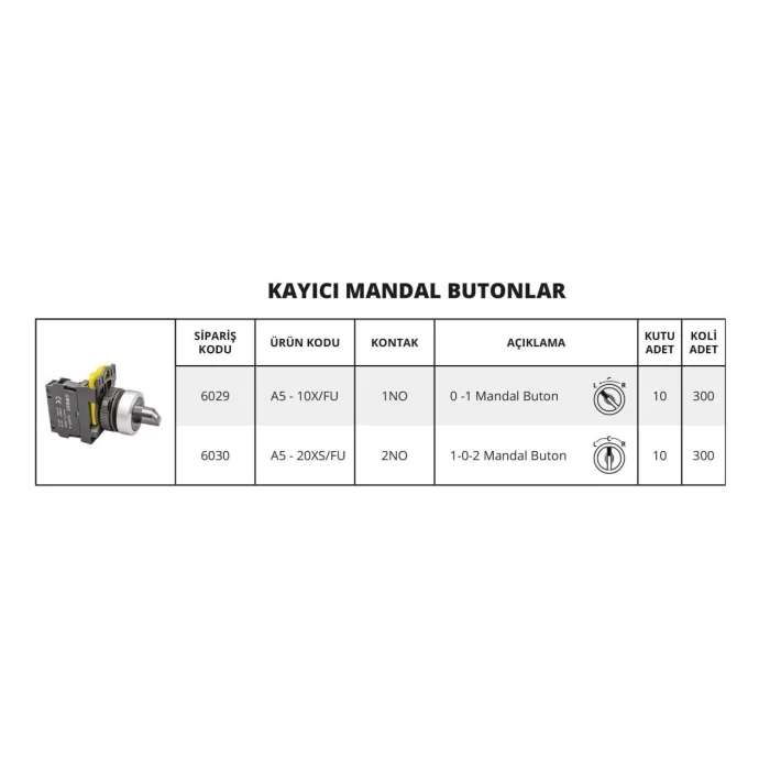 22mm Kayıcı Mandal Butonlar 10 adet