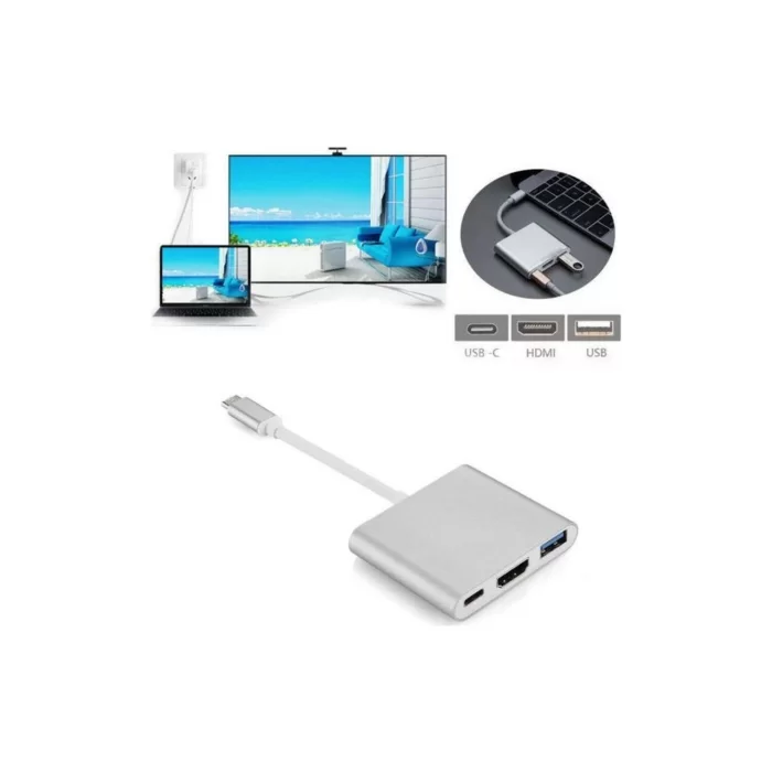 3ü 1 Arada Usb-C ÇEVİRİCİ ADAPTÖR TD-HB6101