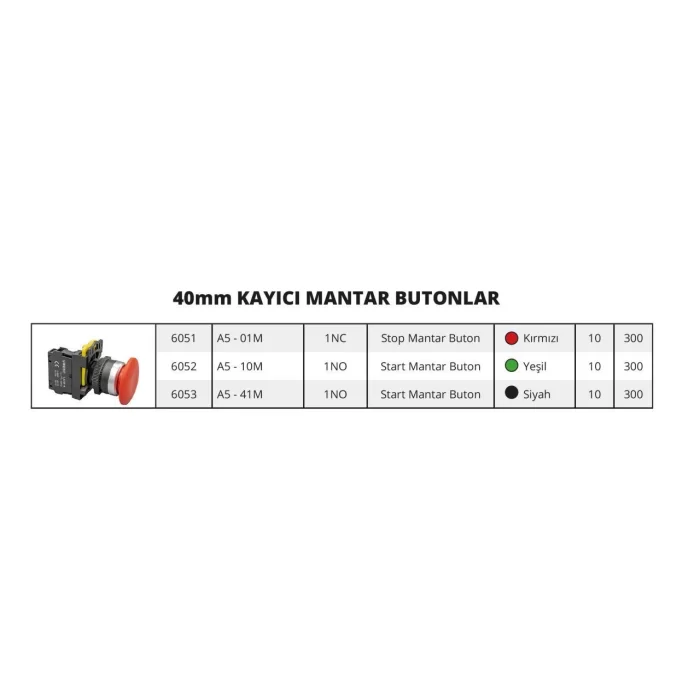 40mm Kayıcı Mantar Butonlar - 10 Adet