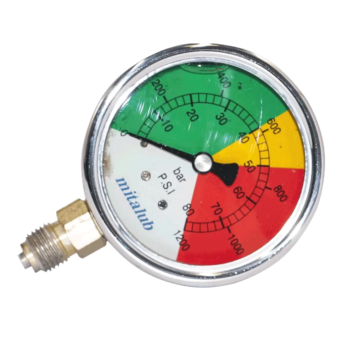 63 mm. 0-80 bar Tarım için Alttan Manometre