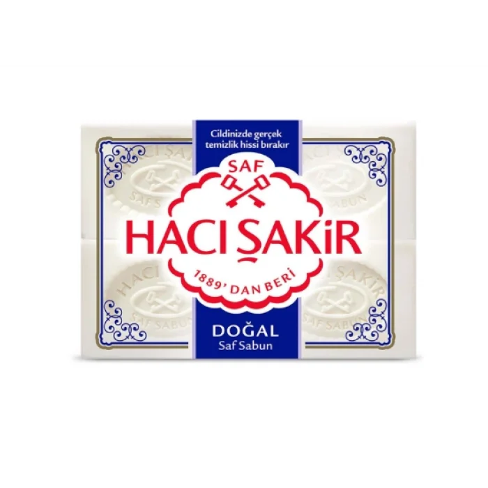 Hacı Şakir Doğal Beyaz Kalıp Sabun 4X150 G