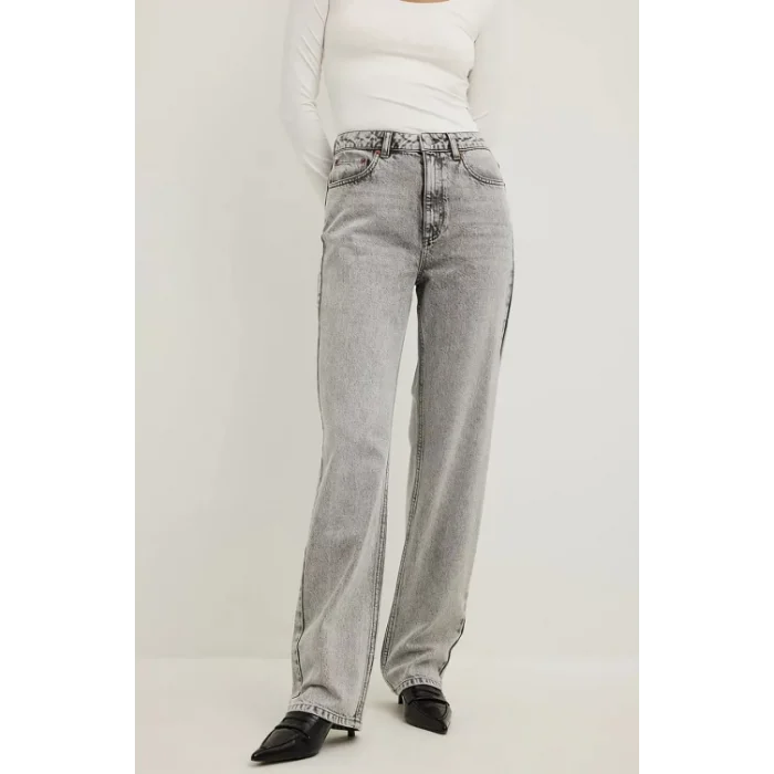 Gri Kadın Denim Pantolon