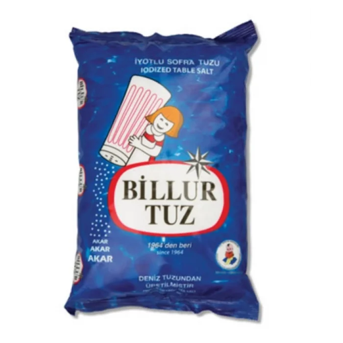 Billur Tuz Rafine İyotlu Sofra Tuzu 750 G