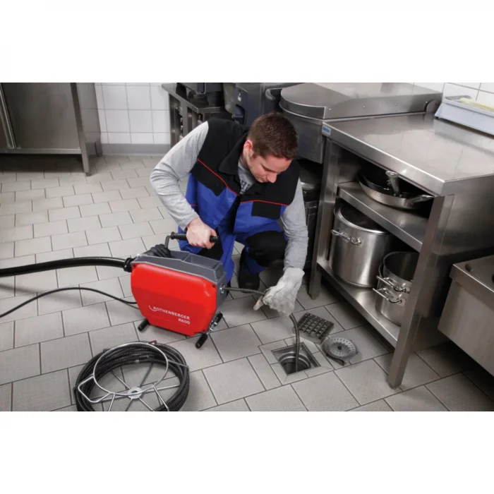 Rothenberger R600 Kanal Açma Makinesi 16+22mm Spiral + Uç Seti