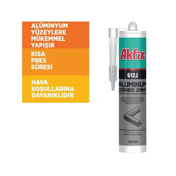 Akfix 612J PU Express Alüminyum Köşe Yapıştırıcı 310 ml