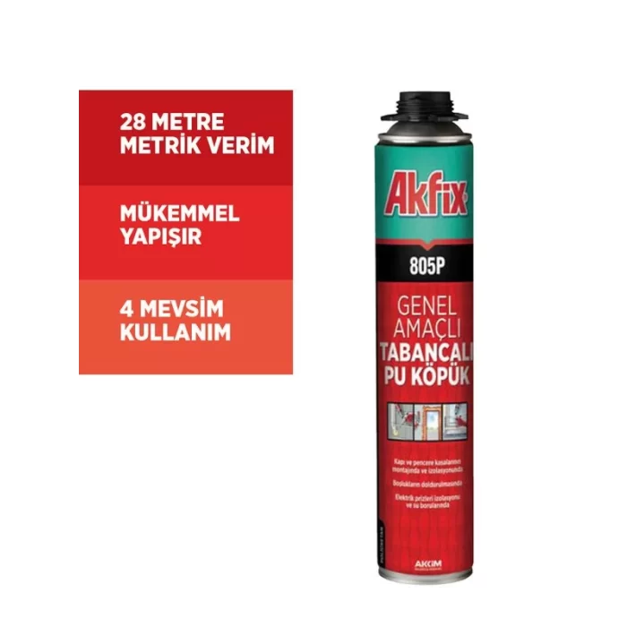 Akfix 805P Profesyonel PU Köpük 750ml / 850gr