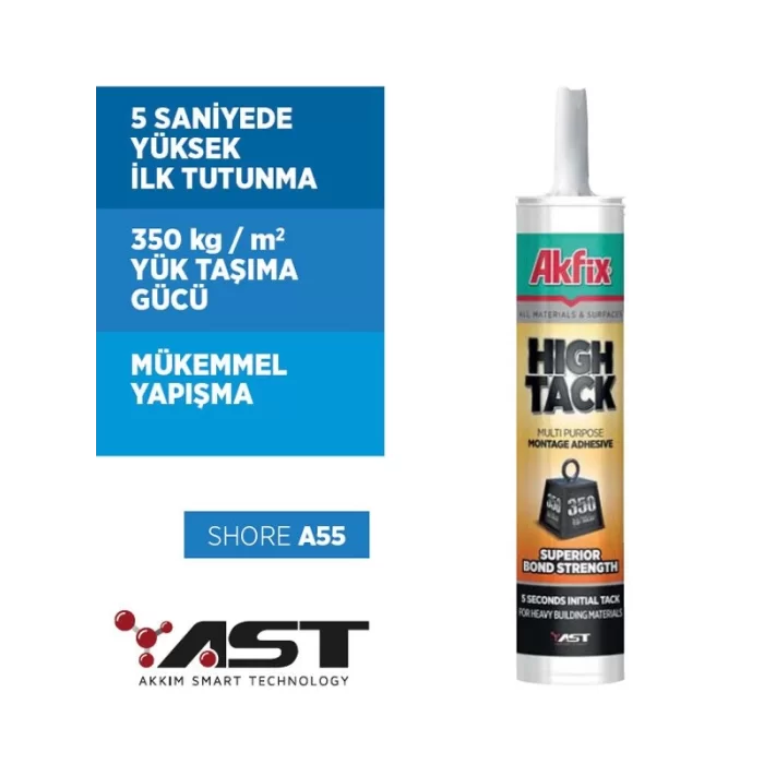 Akfix High Tack Ast Montaj Yapıştırıcı Beyaz 290ml