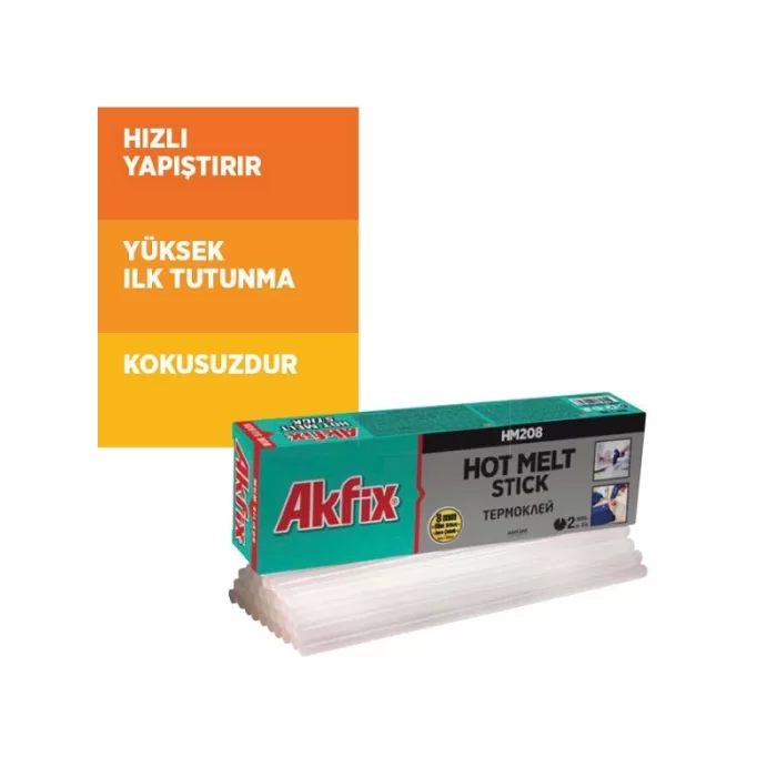 Akfix HM208 Mum İnce Silikon Yapıştırıcı 1 Kg