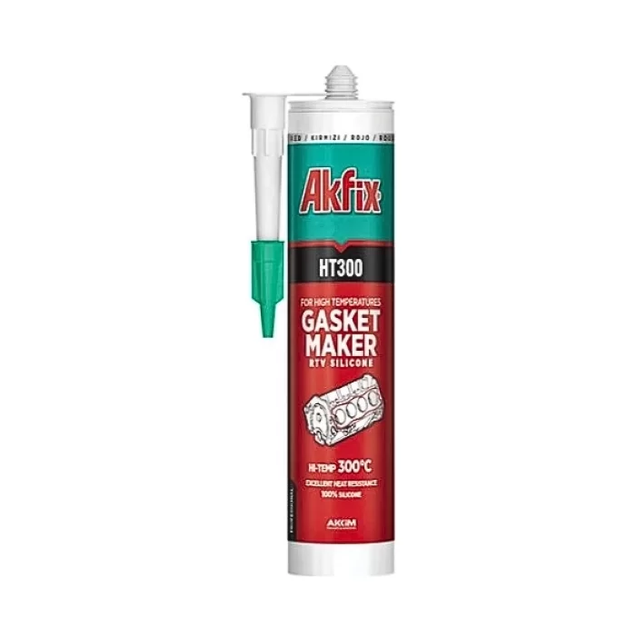 Akfix HT300 Isı Silikonu Kırmızı 280 ml