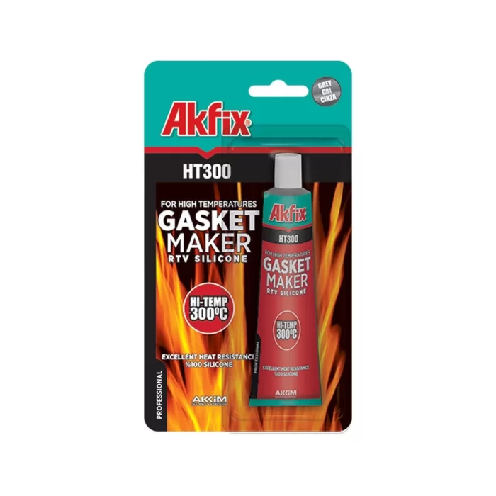 Akfix HT300 Isı Silikonu Kırmızı 50 ml