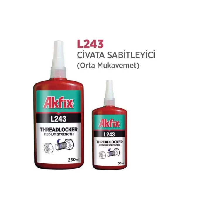 Akfix L243 Civata Sabitleyici (Orta Mukavemet)