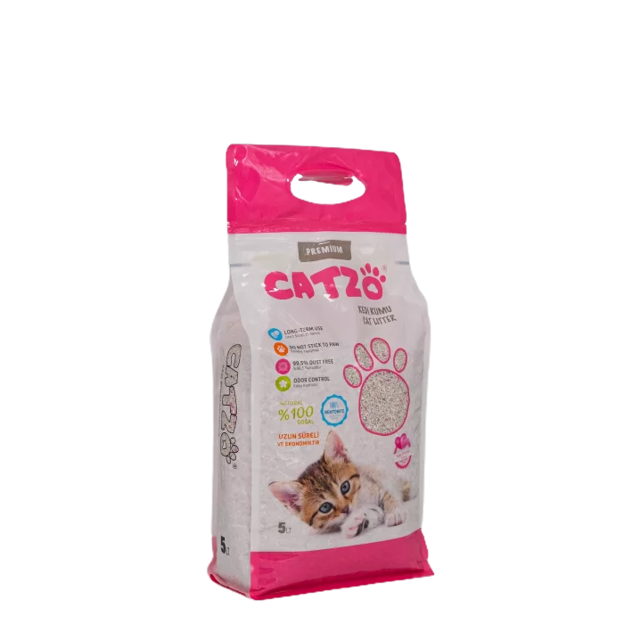 CATZO KEDİ KUMU*BEBEK PUDRA KOKULU* BENTONİT 5LT