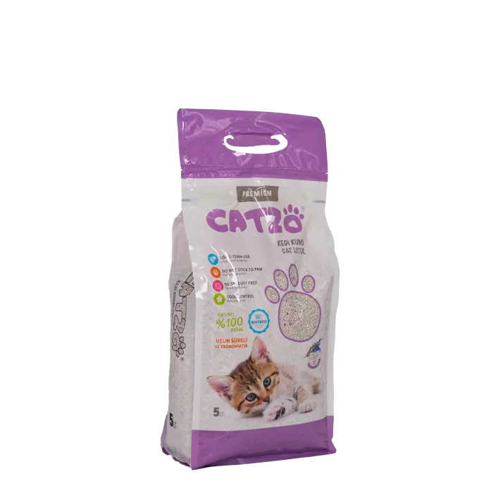 CATZO KEDİ KUMU *LAVANTA KOKULU* BENTONİT 5LT.