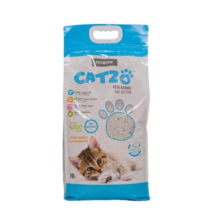 CATZO KEDİ KUMU*MARSİLYA SABUN KOKU*BENTONİT 5LT