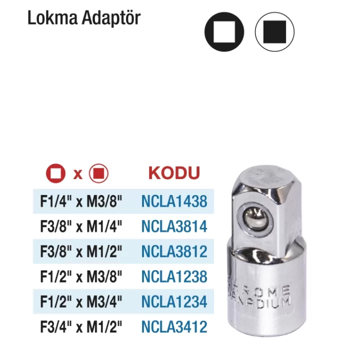 CRV LOKMA ADAPTÖRLERİ