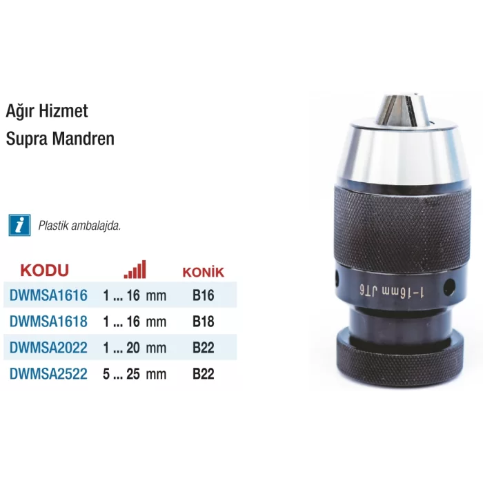 D&W Ağır Hizmet Supra Mandrenler