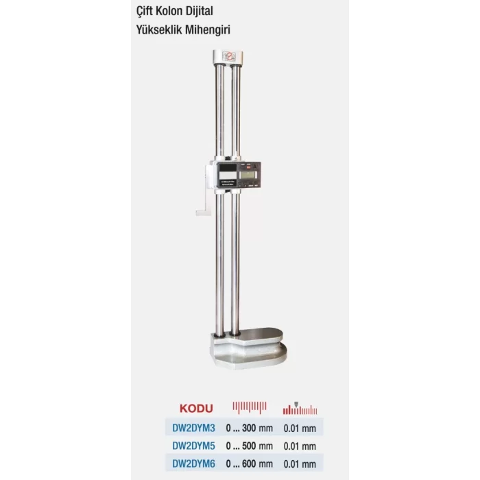 D&W Çift Kolon Dijital Yükseklik Mihengirleri
