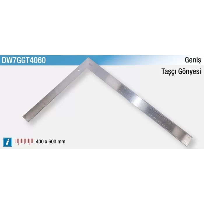 D&W Geniş Taşçı Gönyesi 400 x 600 mm