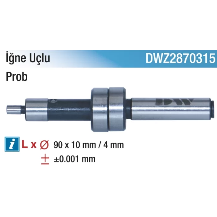 D&W İğne Uçlu-Mekanik Probe 90 x 20 x 10 Mm.