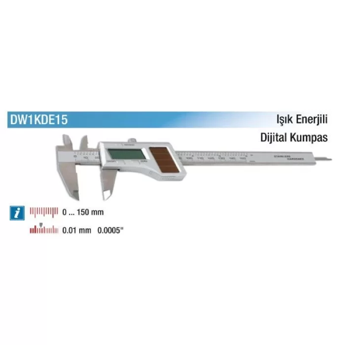 D&W Lcd Güneş Enerjili Dijital Kumpas