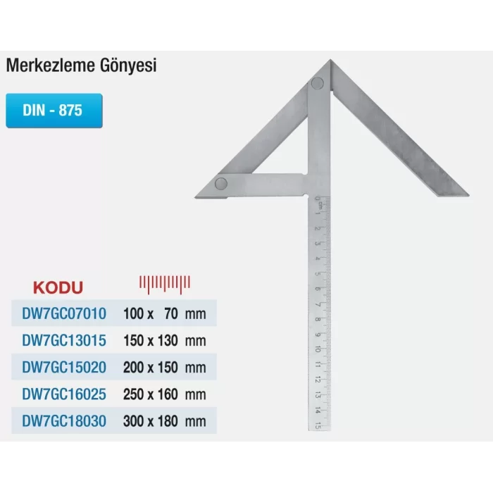 D&W Merkezleme Gönyeleri