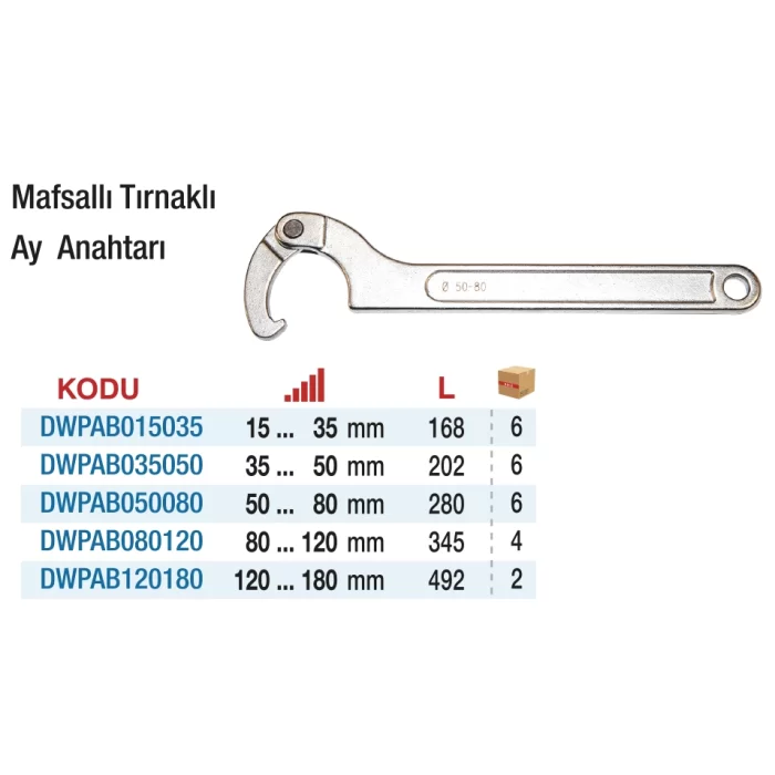 D&W Tırnaklı Ay Anahtarları