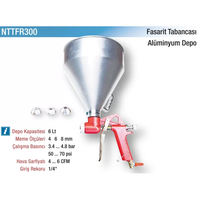 Fasarit Tabancası Alüminyum Depo